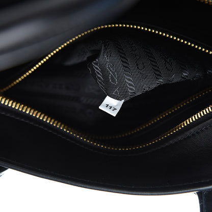 Prada Saffiano City Calfskin Medium Esplanade Tote Black 5 of 8