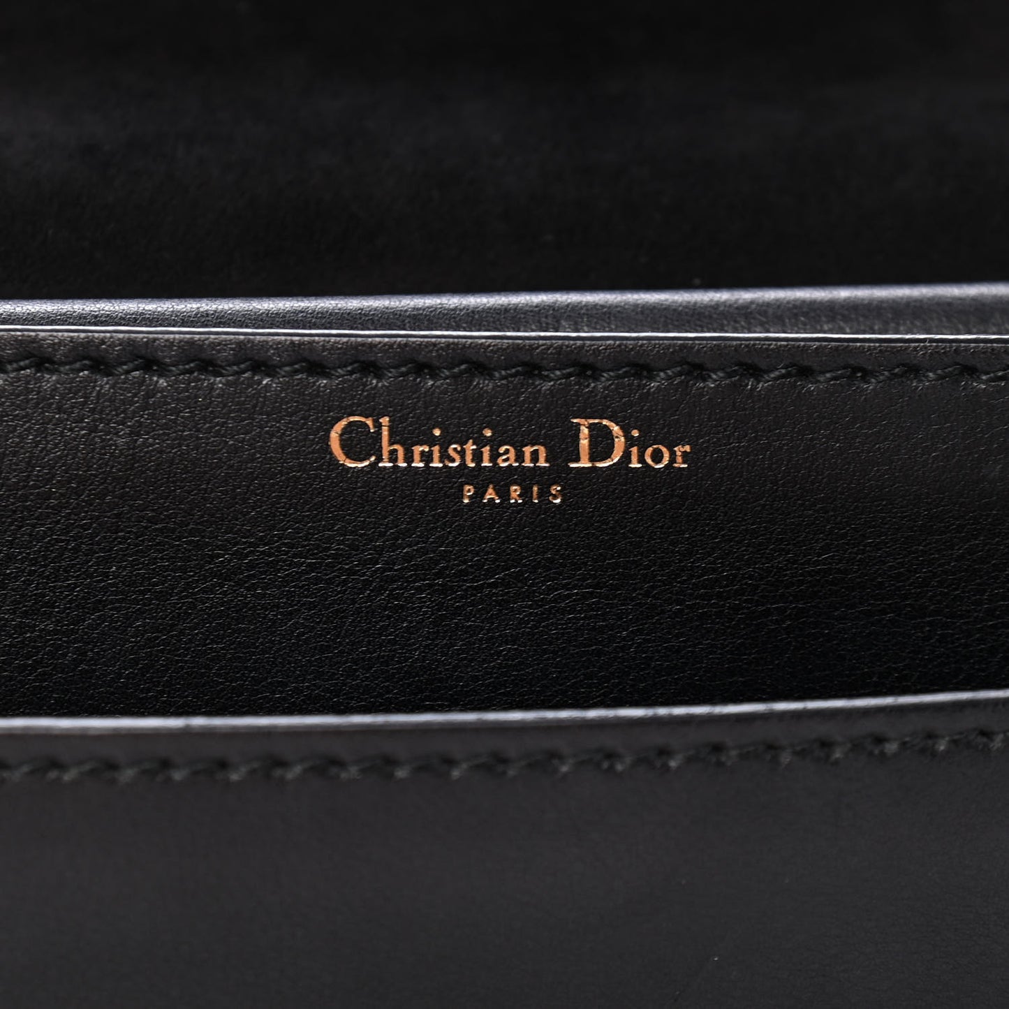 Calfskin J'Adior Chain Flap Bag Black