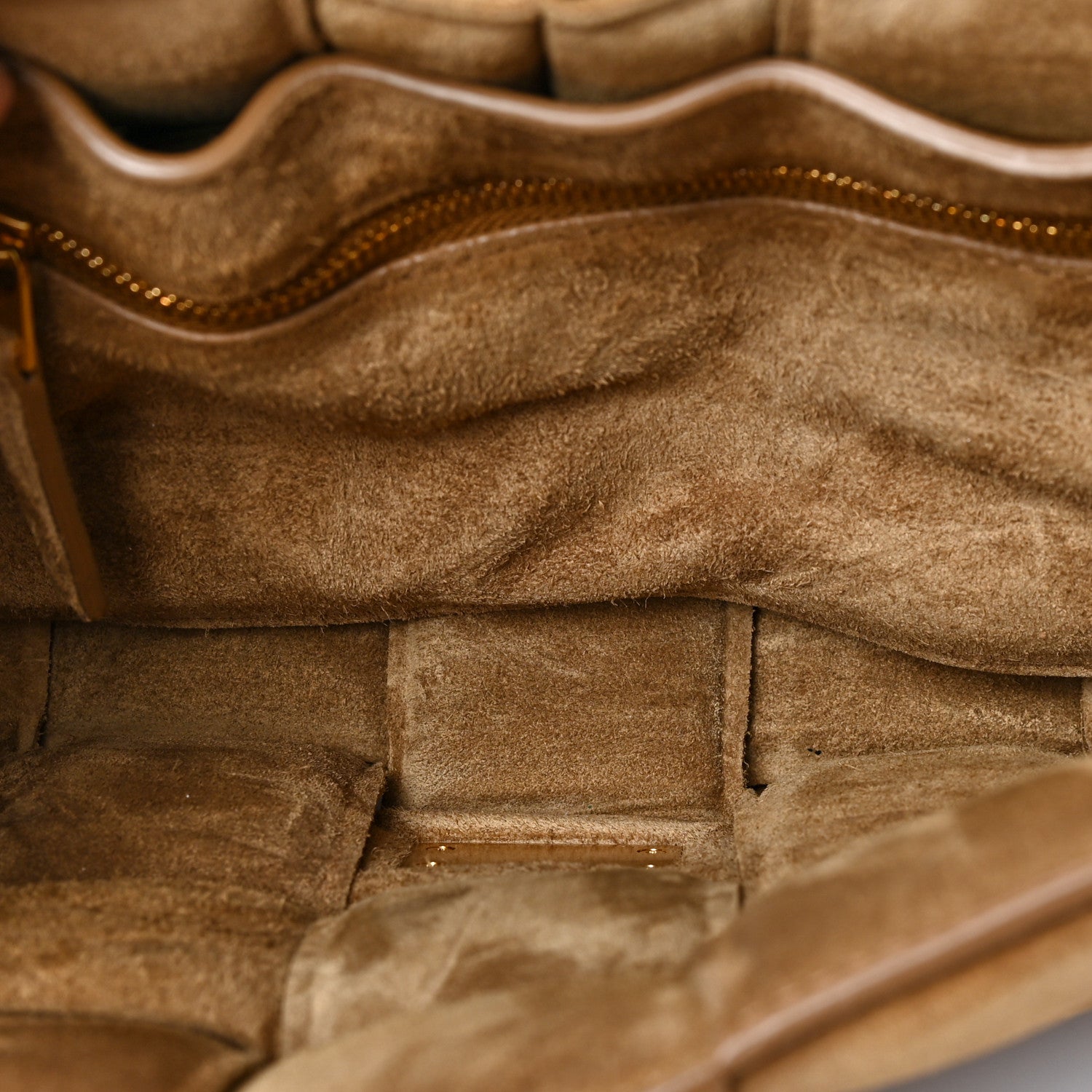 Bottega Veneta Suede Maxi Intrecciato Padded Cassette Crossbody Bag Taupe 5 of 7