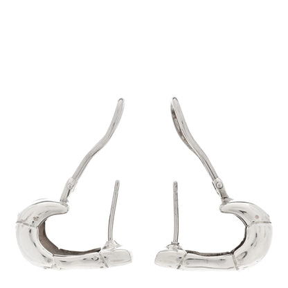 John Hardy Sterling Silver Bamboo J Hoop Earrings 3 of 4