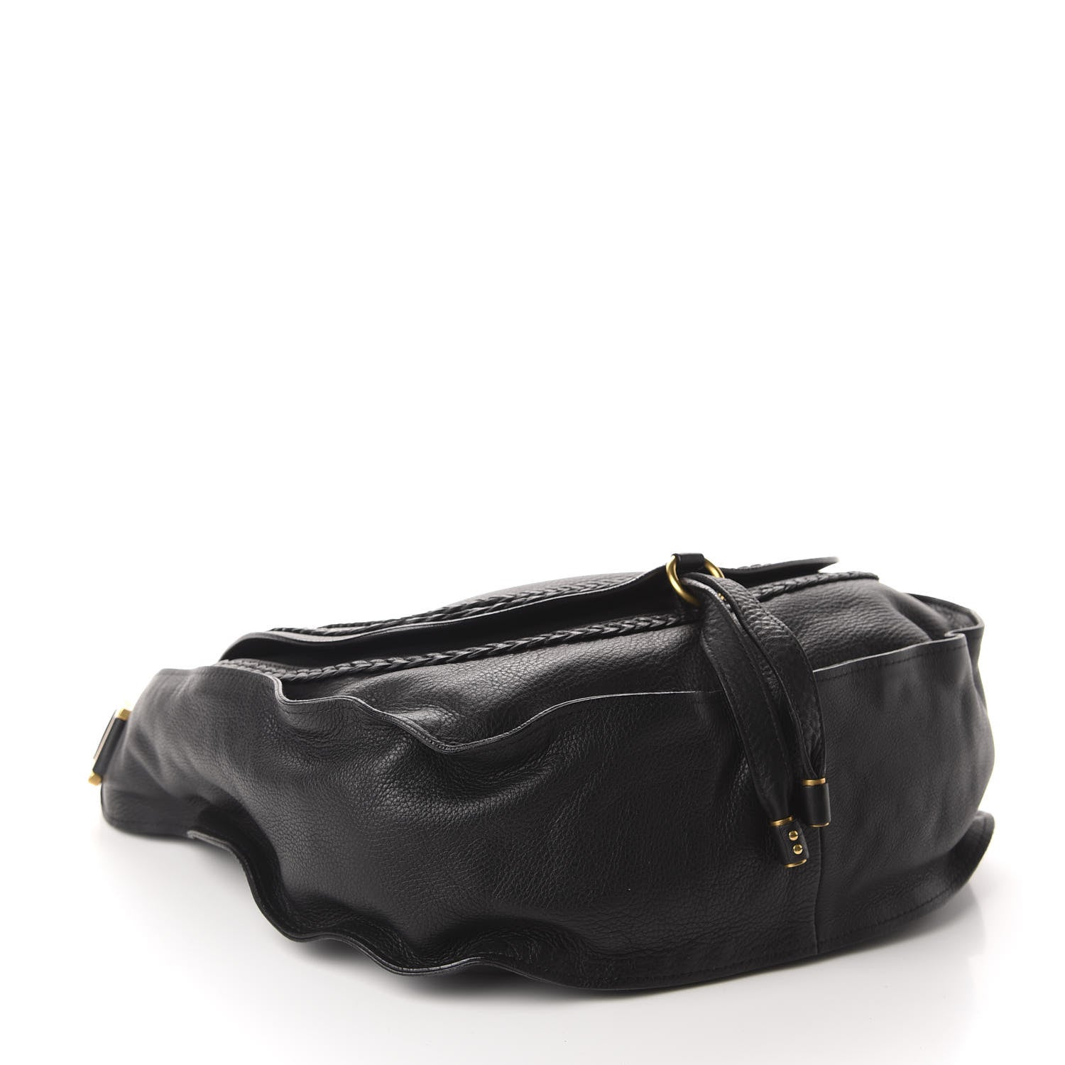 Chloe Calfskin Large Braided Marcie Hobo Black 4 of 10