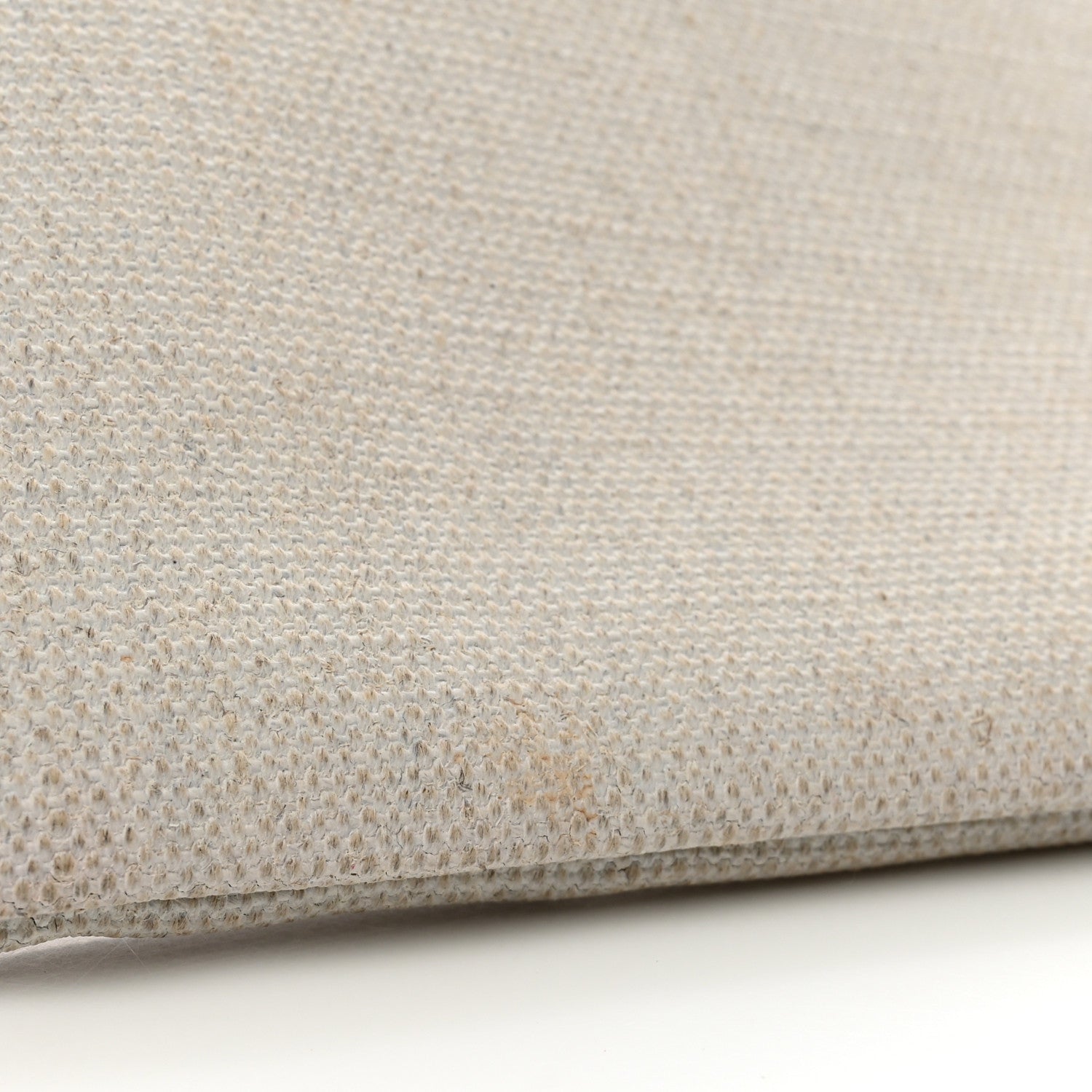 Saint Laurent Linen Canvas Rive Gauche Zipped Pouch Optic White 8 of 9
