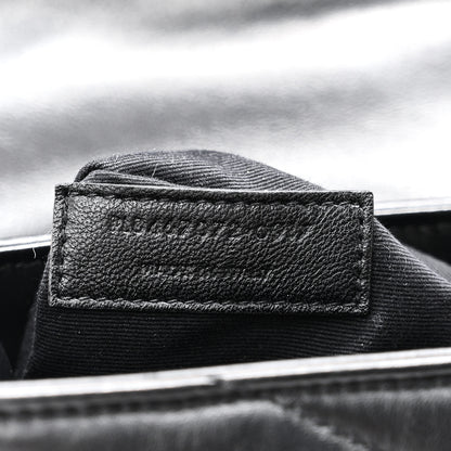Saint Laurent Calfskin Y Quilted Monogram Toy Loulou Crossbody Bag Black 7 of 10