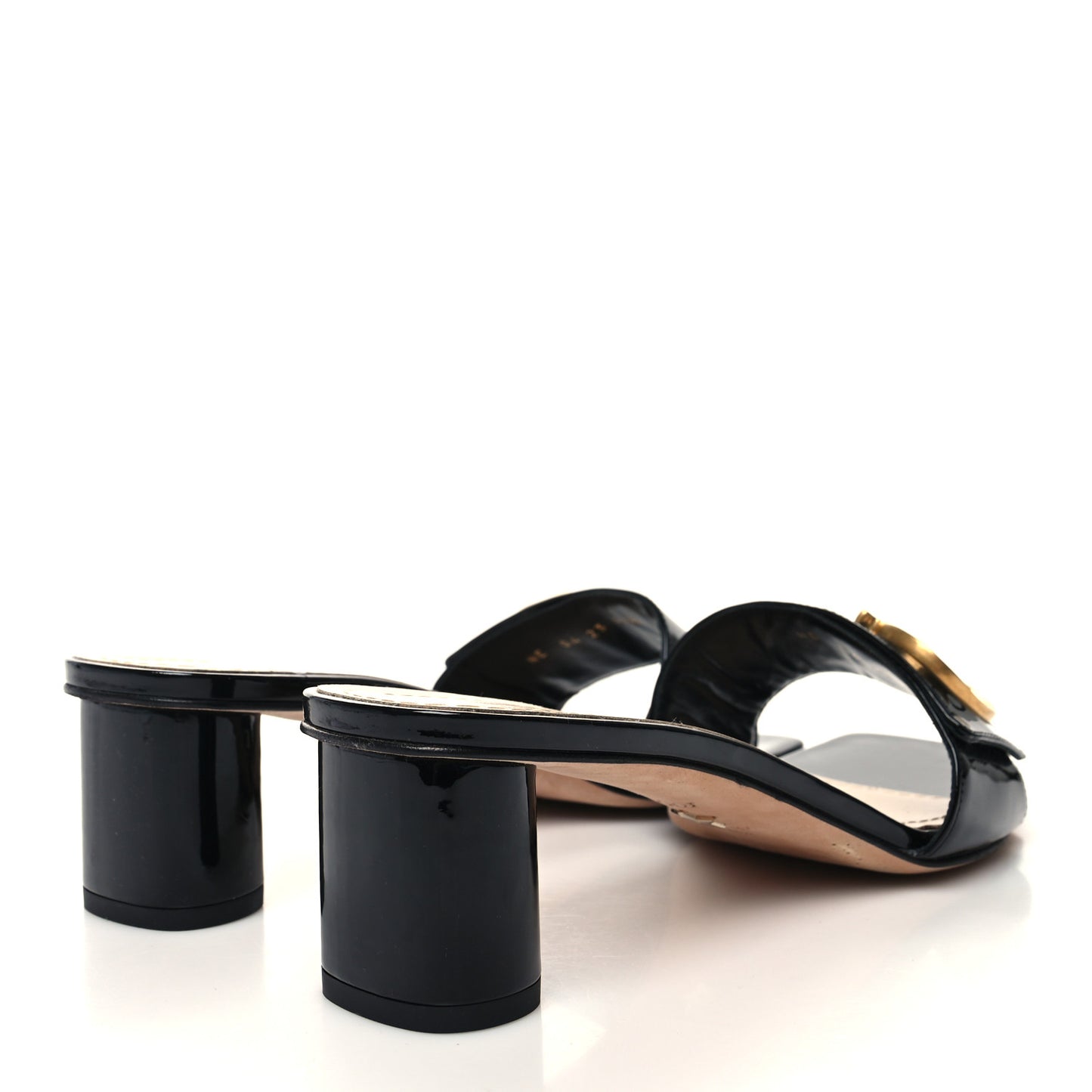 Patent C'est Dior 50mm Slide Sandals 41.5 Black