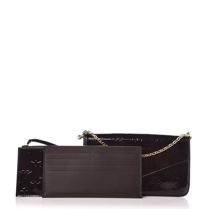 Louis Vuitton Vernis Pochette Felicie Chain Wallet Amarante 4 of 8