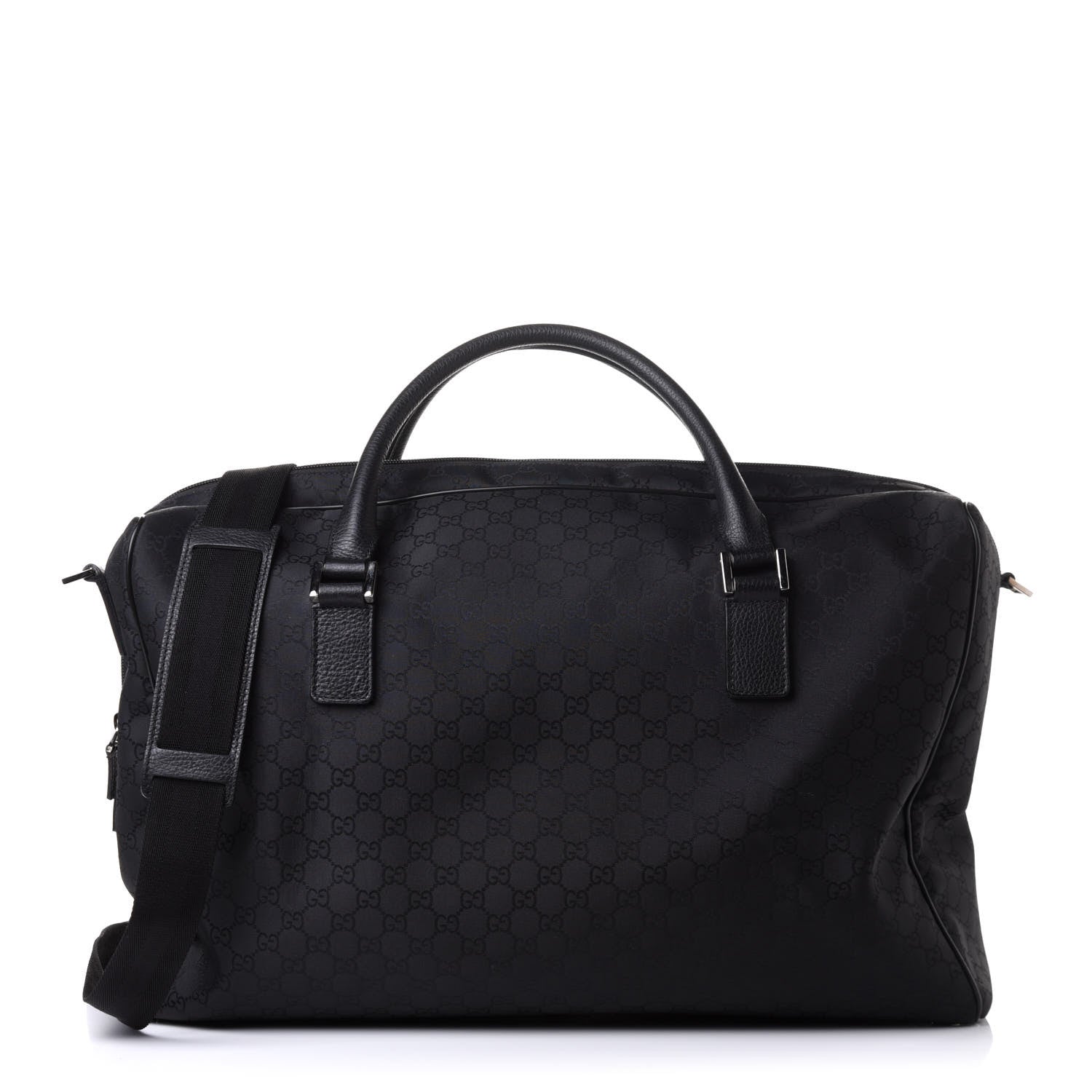 Gucci Nylon Monogram Large Duffle Bag Black 1 of 11