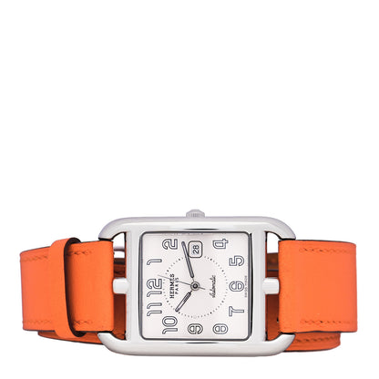 Hermes Stainless Steel Swift 29mm Cape Cod Double Tour Automatic Watch Orange 2 of 5