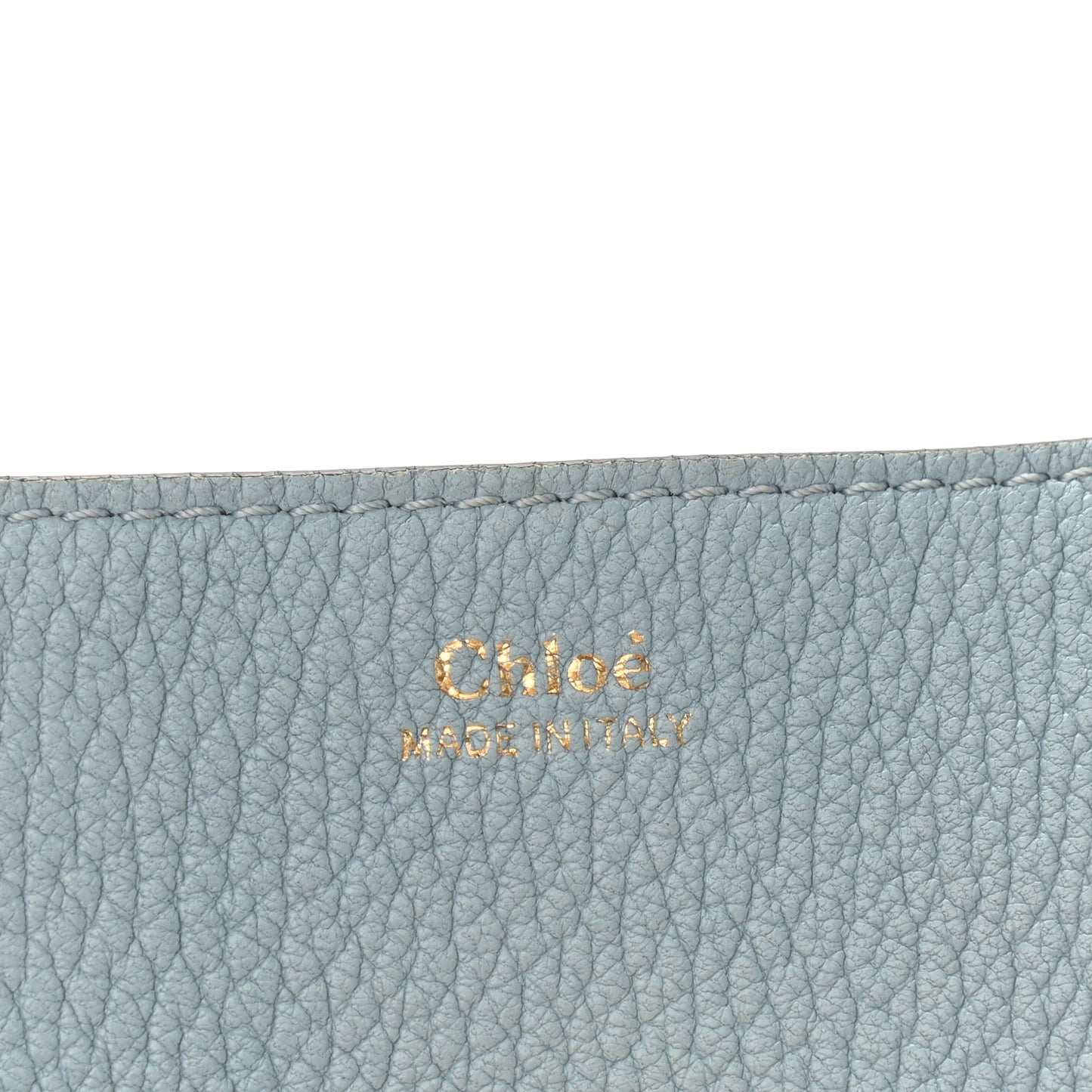 Grained Lambskin Mini Drew Shoulder Bag Cloudy Blue