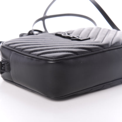 Saint Laurent Calfskin Matelasse Monogram Lou Camera Bag Black 8 of 9
