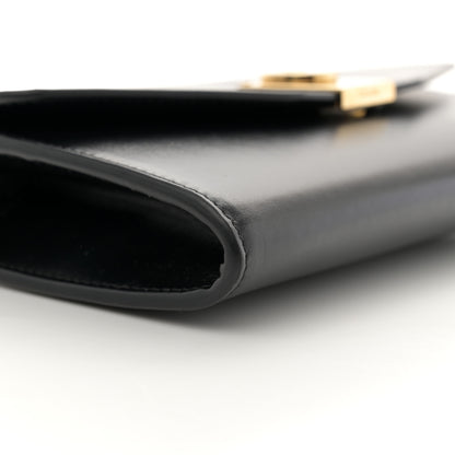Celine Shiny Smooth Calfskin C Wallet On Chain Bag Black 9 of 10