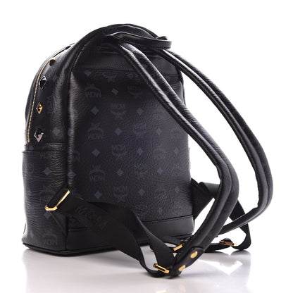 MCM Visetos Studded Small Stark M Backpack Black 3 of 8
