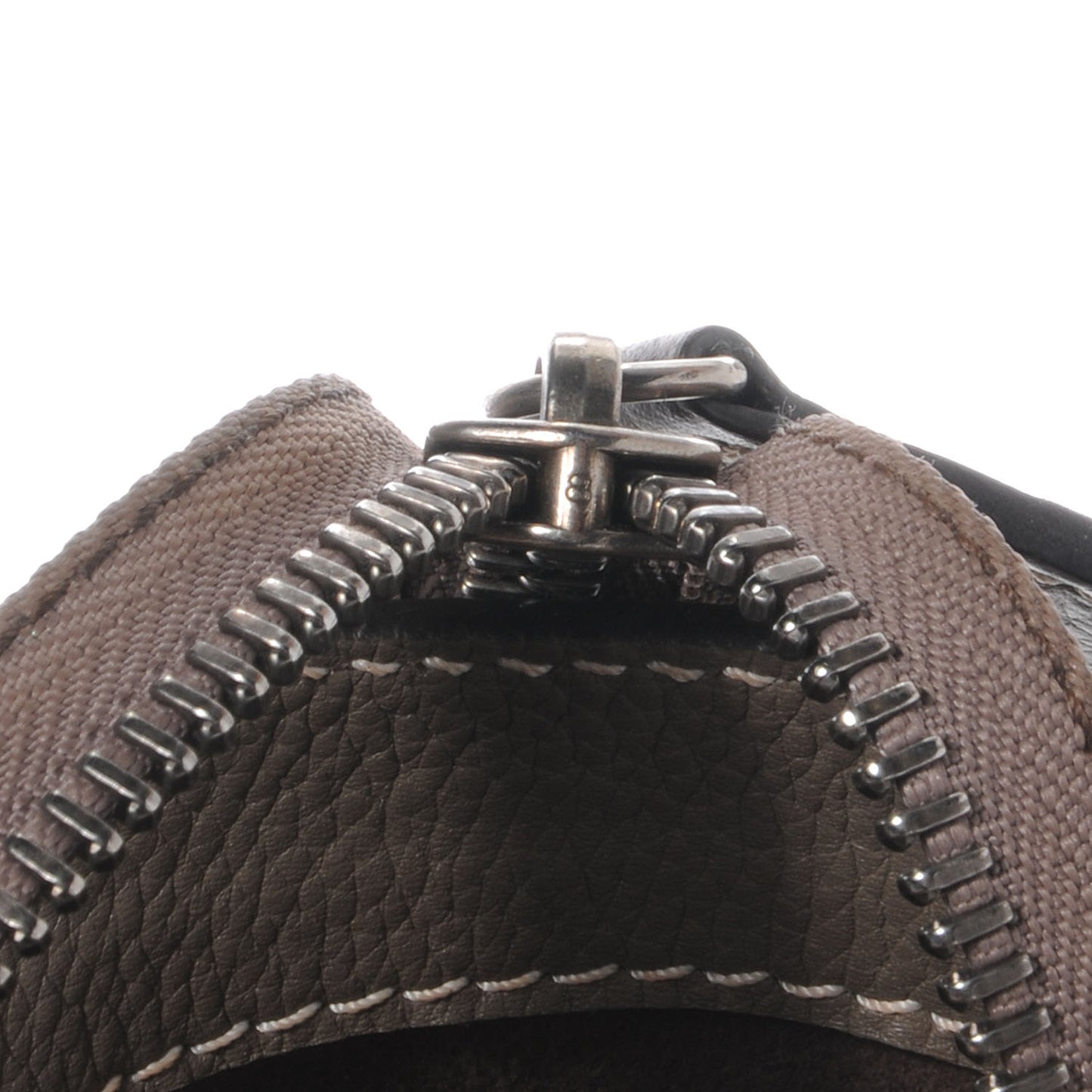 Drummed Calfskin Mini Luggage Bag Souris