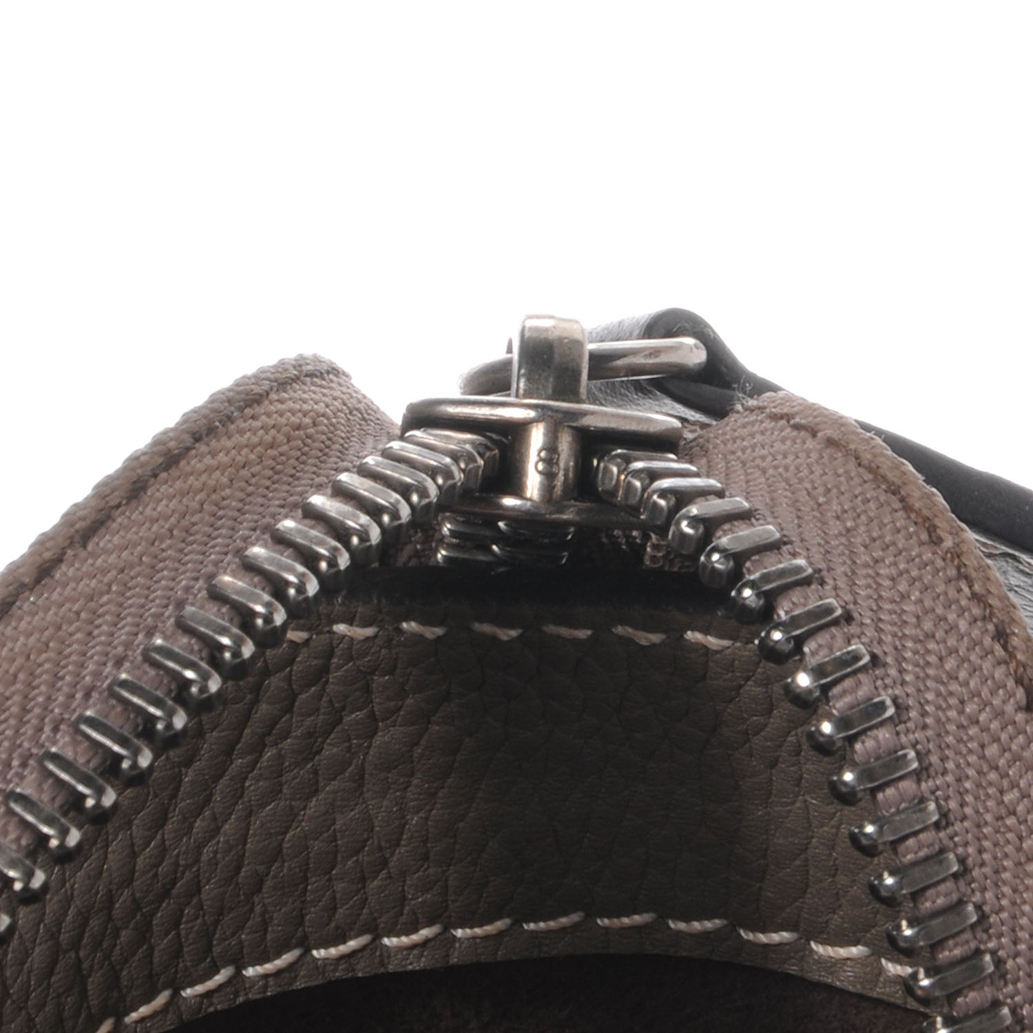 Celine Drummed Calfskin Mini Luggage Bag Souris 5 of 10