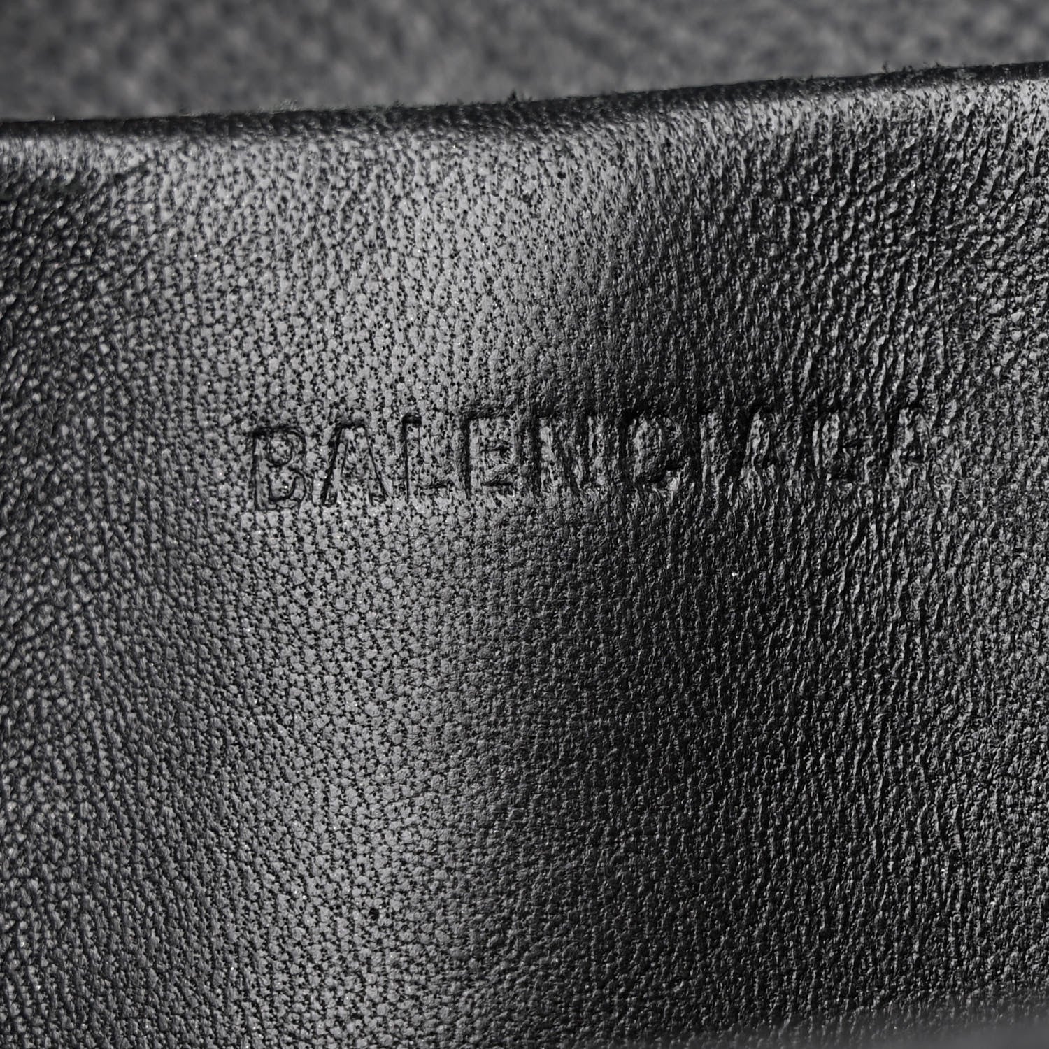 Balenciaga Grained Calfskin Graffiti M BB Round Shoulder Bag Black 6 of 9