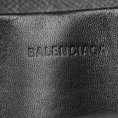 Balenciaga Grained Calfskin Graffiti M BB Round Shoulder Bag Black 6 of 9