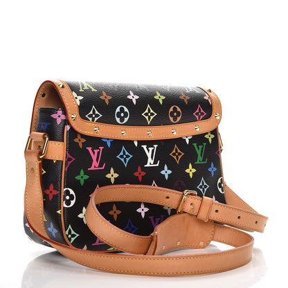 Louis Vuitton Monogram Multicolor Sologne Black 3 of 11