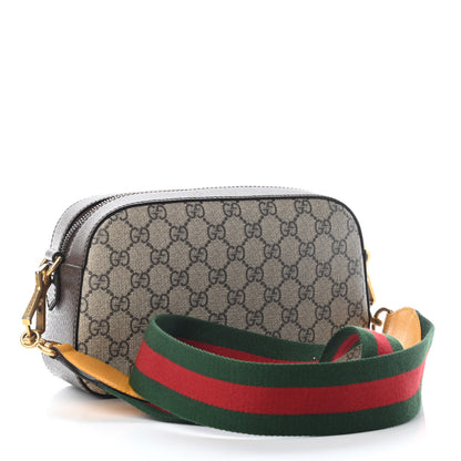 Gucci GG Supreme Monogram Web Neo Vintage Shoulder Bag Beige New Acero Crop 3 of 9