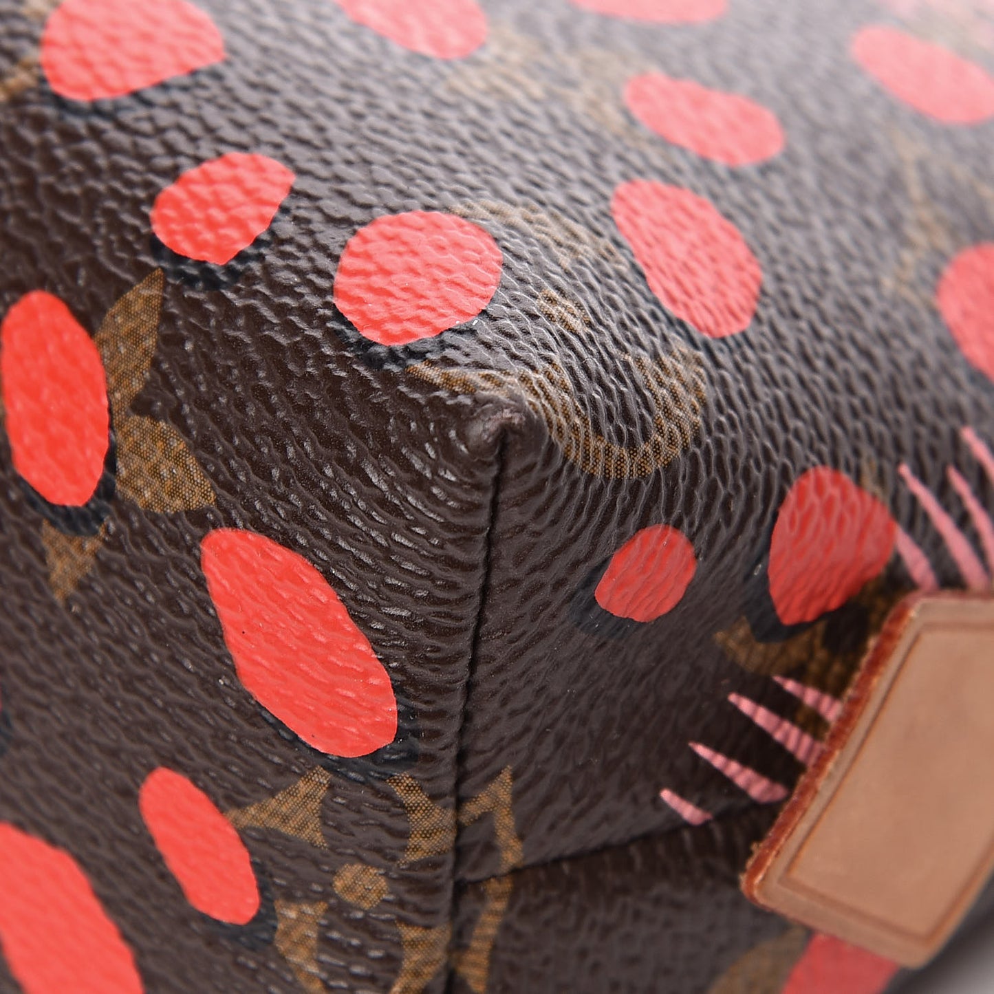 Monogram Jungle Dots Cosmetic Pouch Sugar Pink Poppy