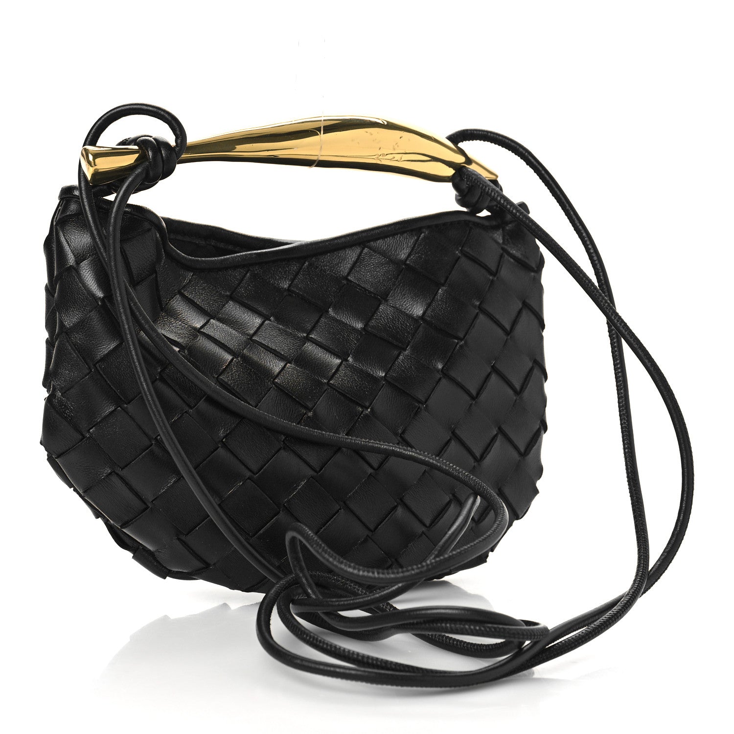 Bottega Veneta Nappa Intrecciato Mini Sardine Bag Black 2 of 8