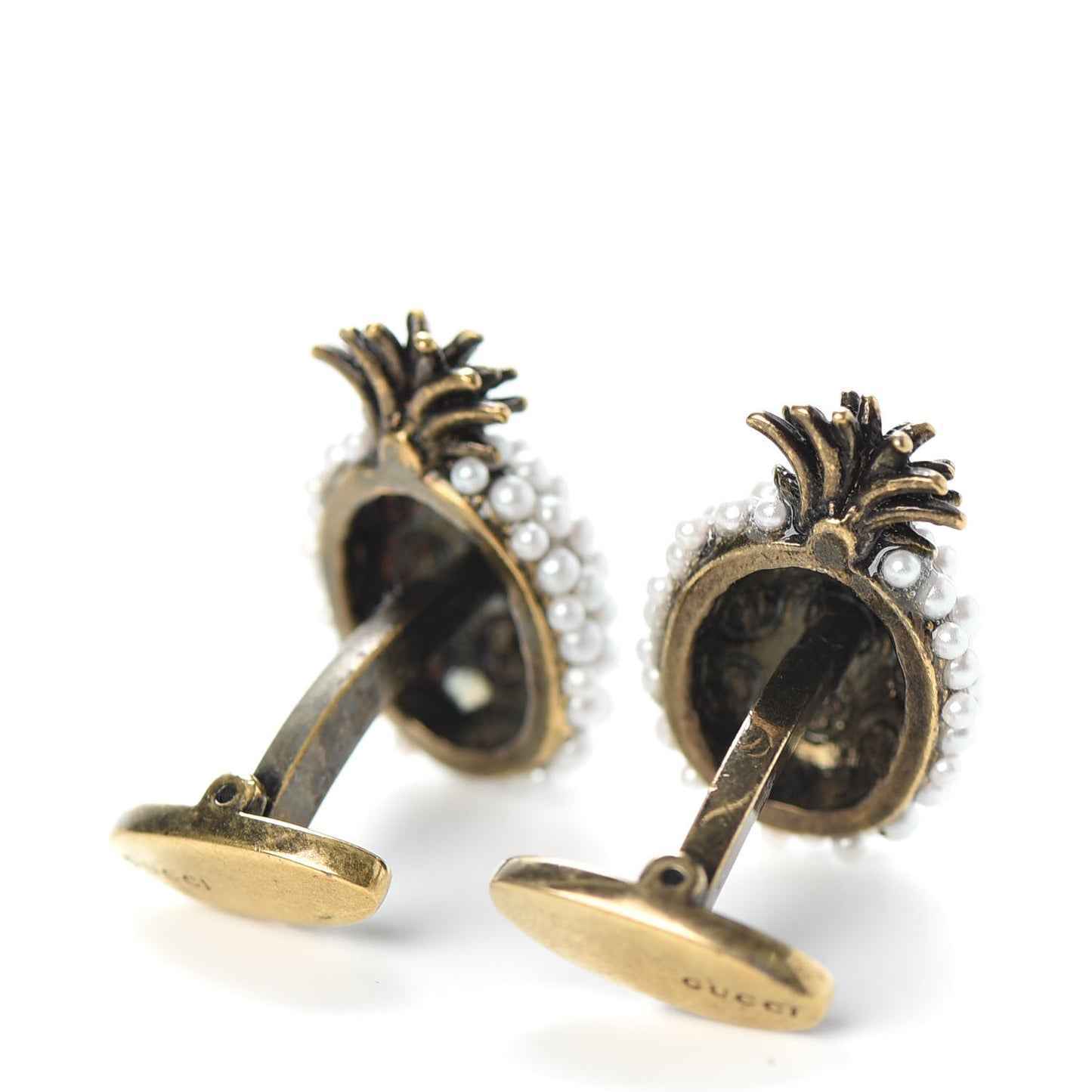 Pearl Pineapple Cufflinks Cream