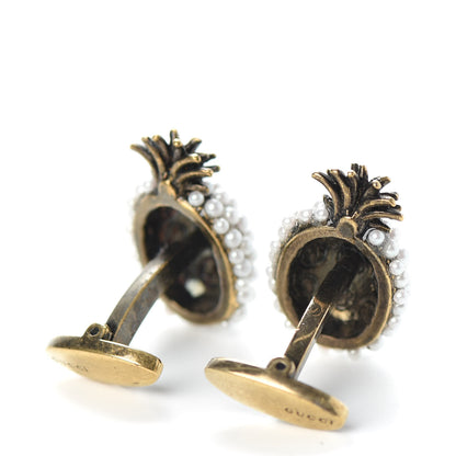 Gucci Pearl Pineapple Cufflinks Cream 3 of 4