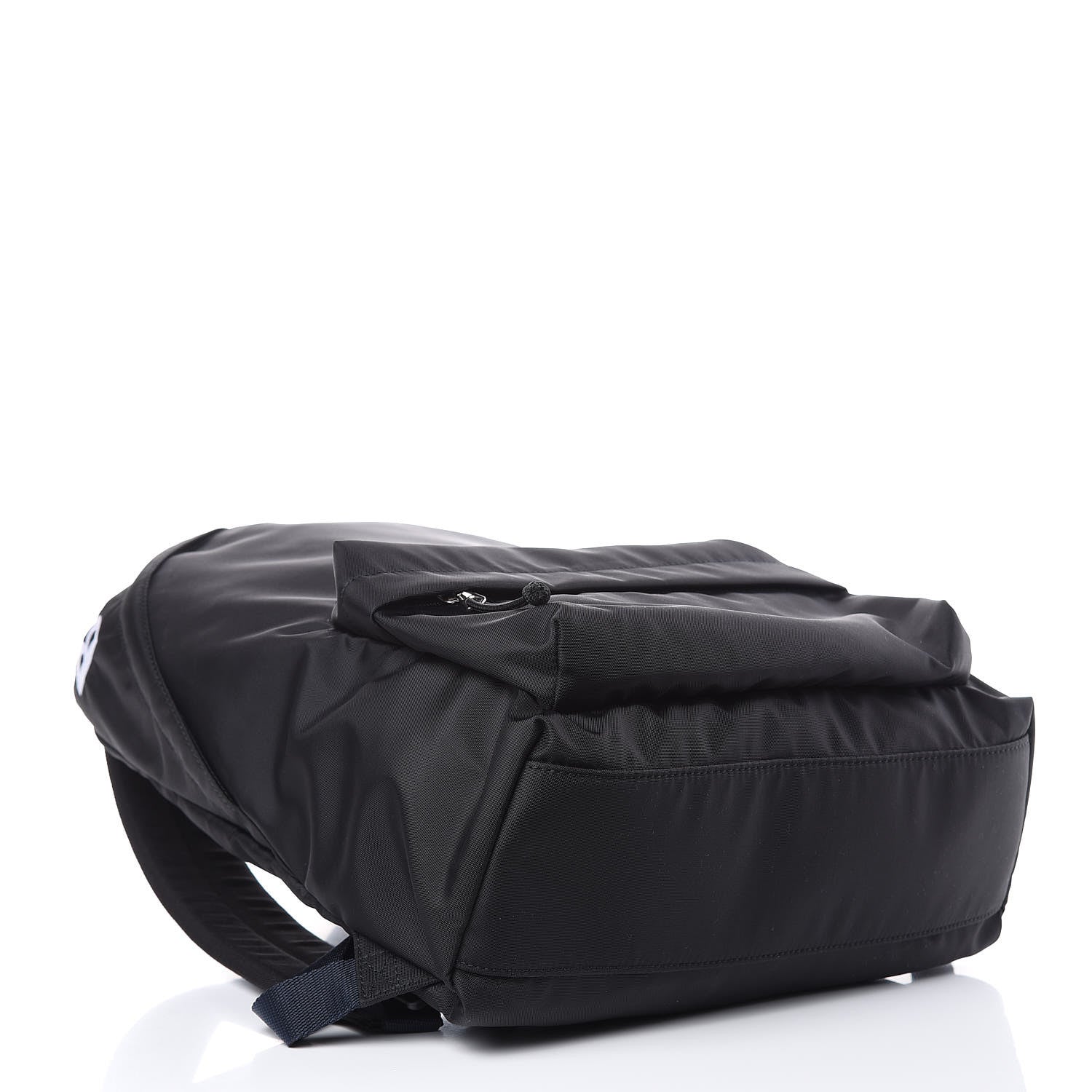 Balenciaga Sport Nylon Logo Embroidered Large Wheel Backpack Black White 4 of 10