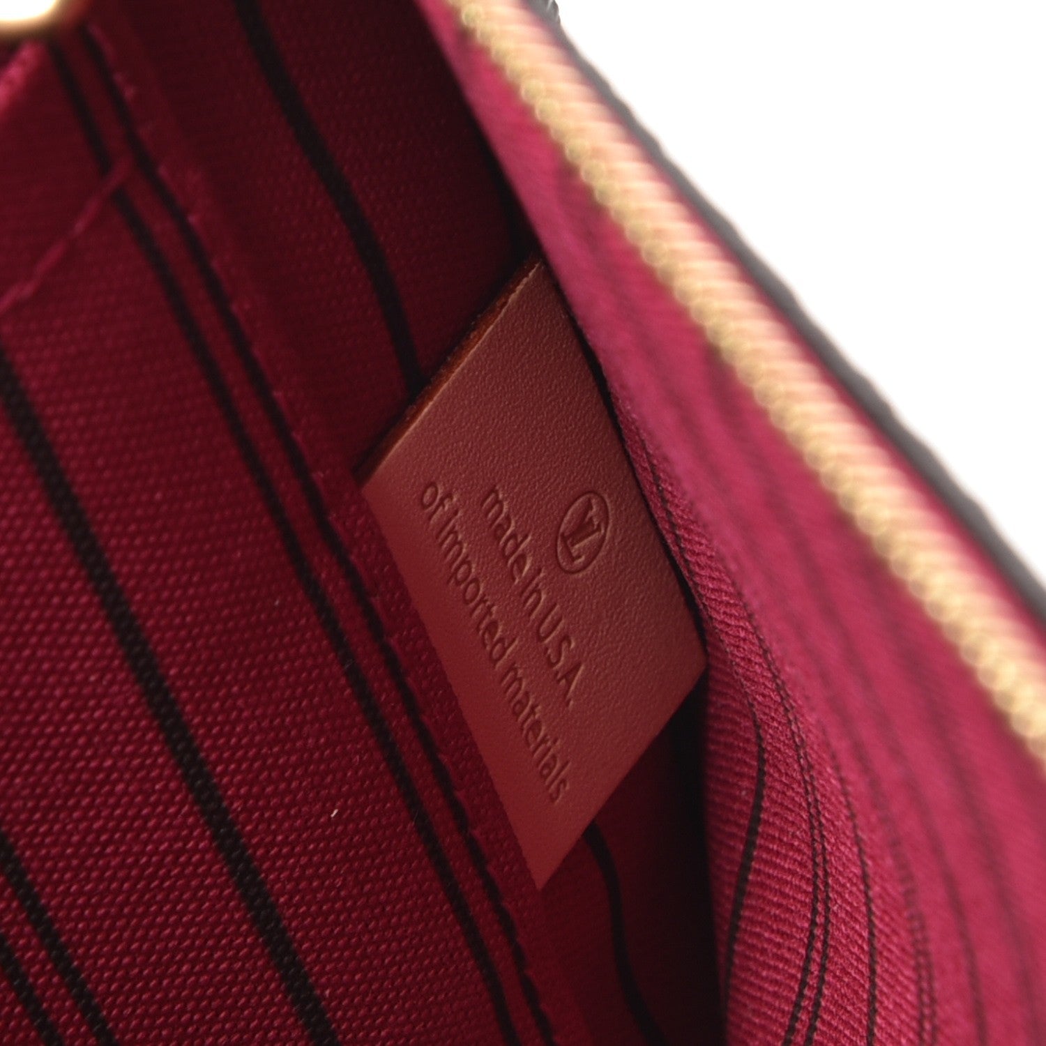Louis Vuitton Monogram Neverfull MM GM Pochette Pivoine 7 of 8