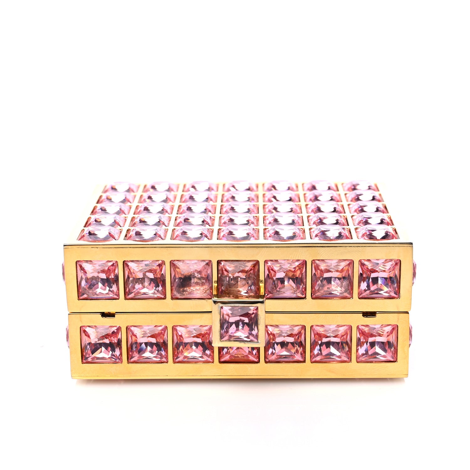 Judith Leiber Austrian Crystal Princess Minaudiere Pink 12 of 12