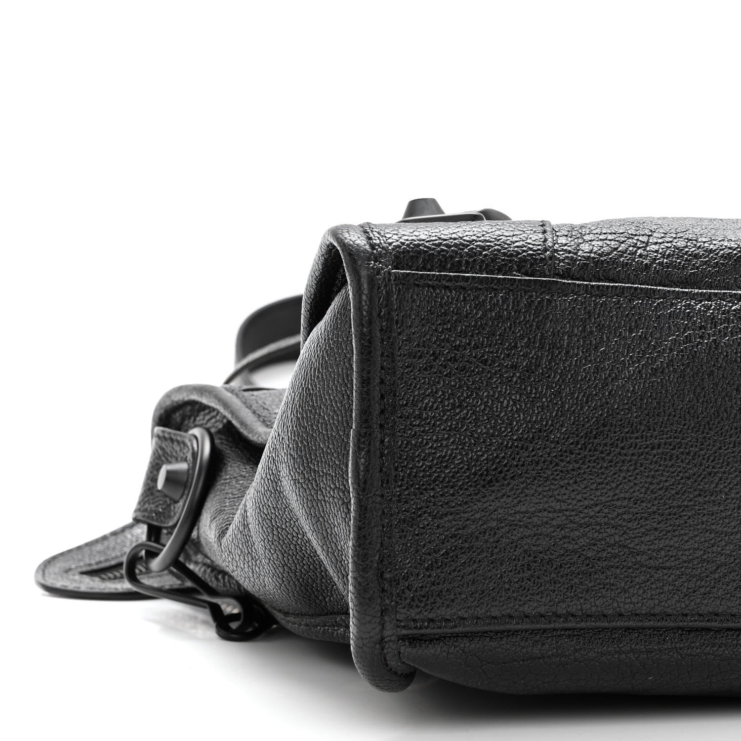 Balenciaga Chevre Black Metallic Edge Hardware S City Black 8 of 9