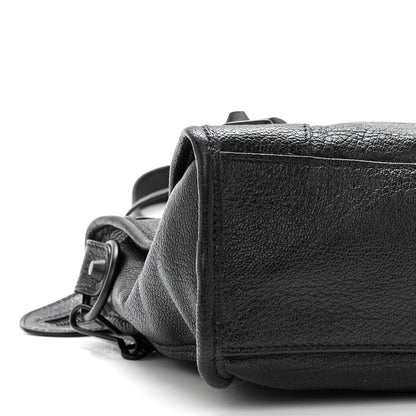Balenciaga Chevre Black Metallic Edge Hardware S City Black 8 of 9