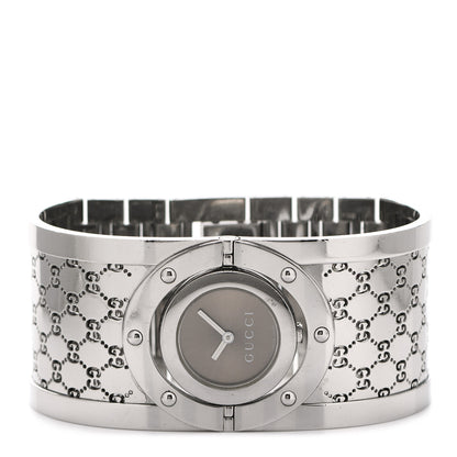 Gucci Stainless Steel 33mm Twirl Quartz Watch Brown 2 of 5