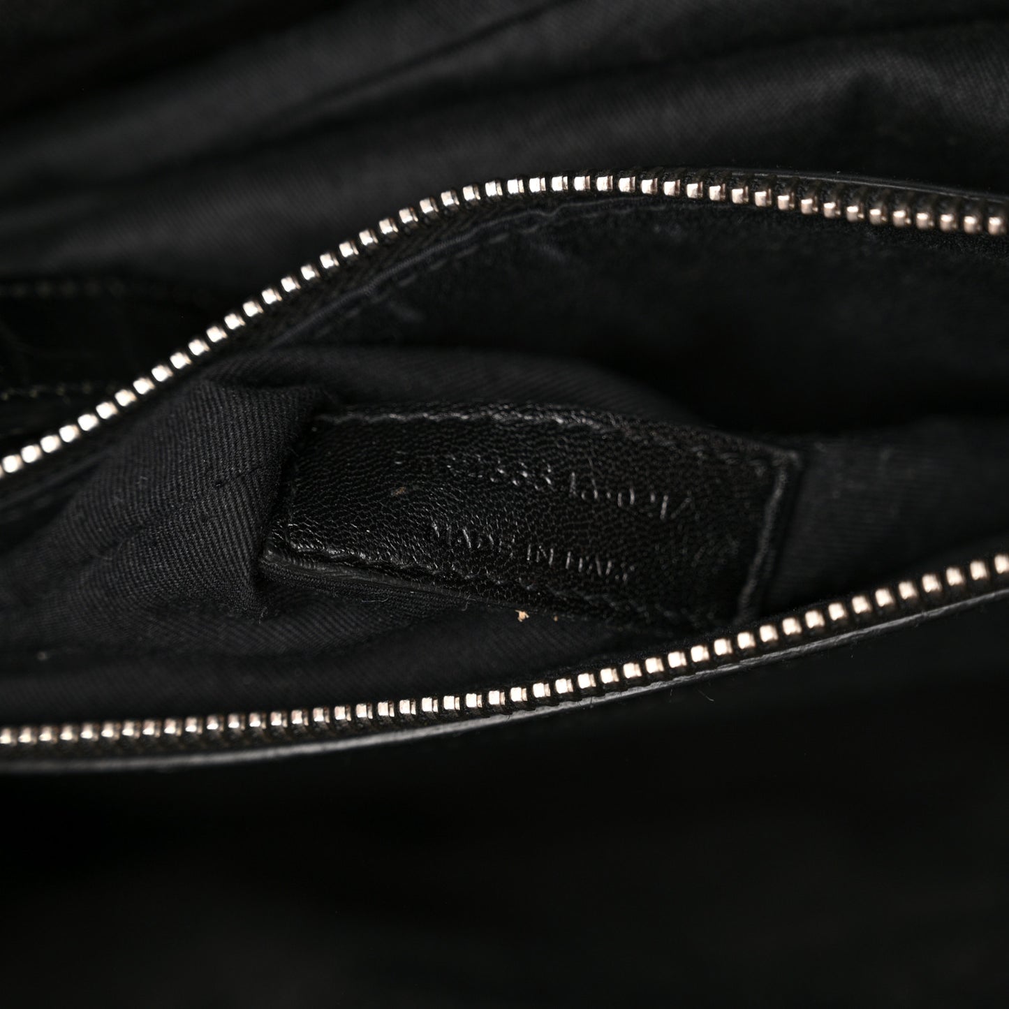 Calfskin Crocodile Embossed Small Supple Sac de Jour Black