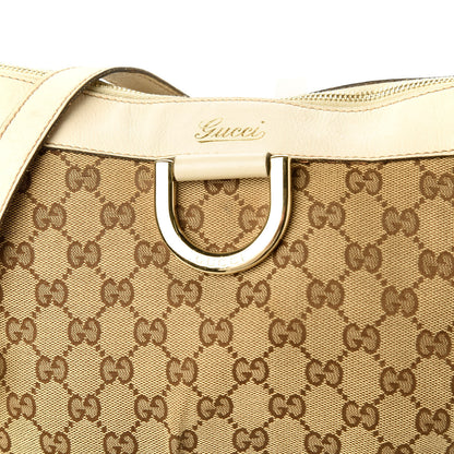 Gucci Monogram D Gold Large Messenger White 9 of 10