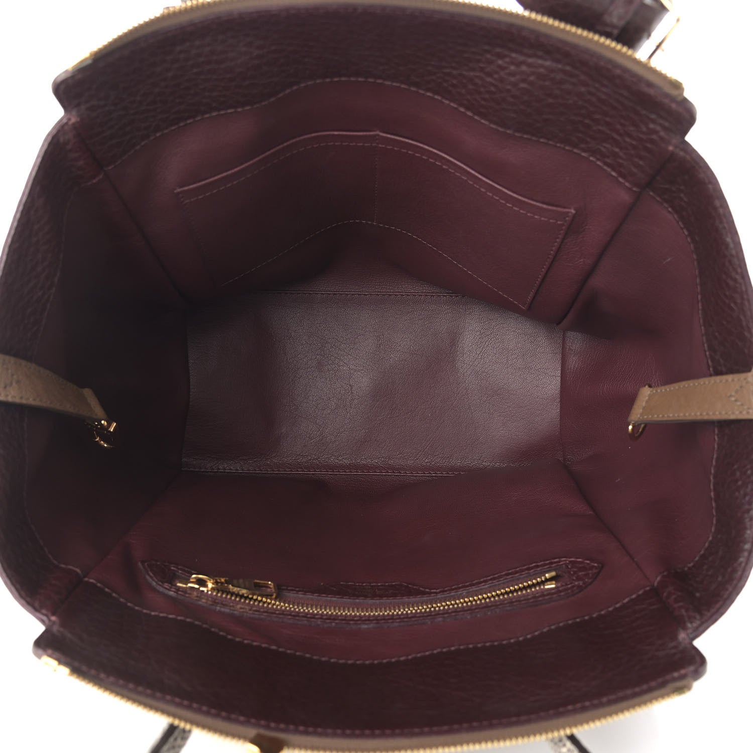 Louis Vuitton Ostrich Lizard Majestueux Tote MM Bordeaux 4 of 9