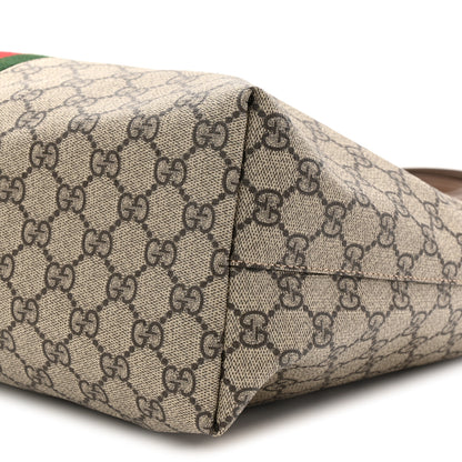 Gucci GG Supreme Monogram Medium Ophidia Shopping Tote Brown 10 of 11