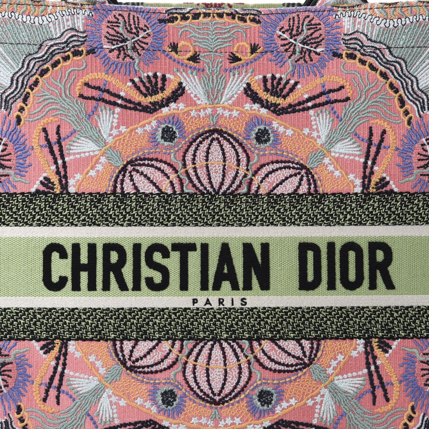 Christian Dior Canvas Embroidered Large In Lights Book Tote Multicolor 11 of 11