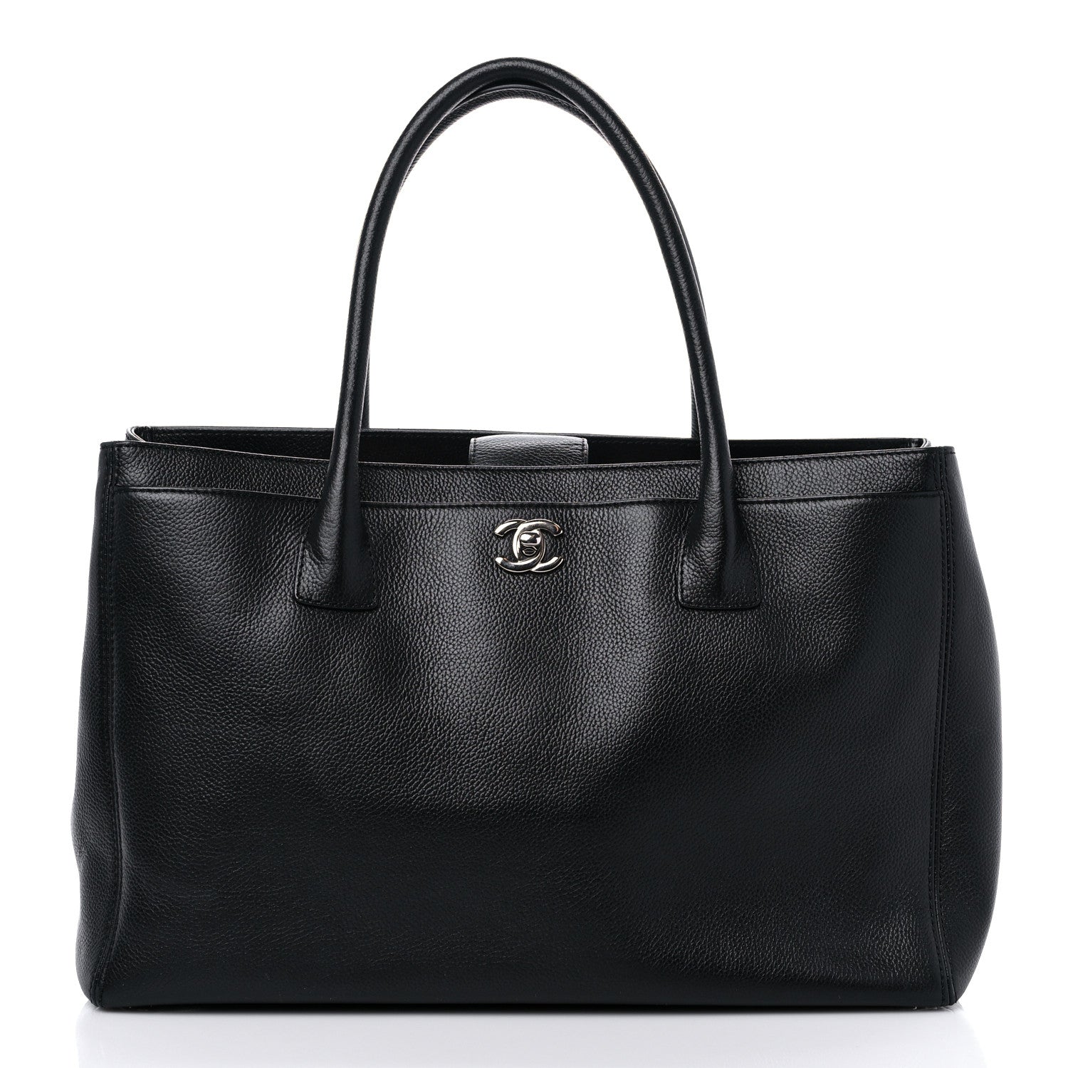 Chanel Calfskin Cerf Executive Shopper Tote Black 3 of 10
