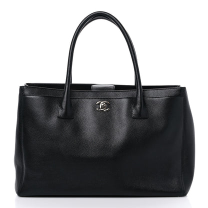 Chanel Calfskin Cerf Executive Shopper Tote Black 3 of 10
