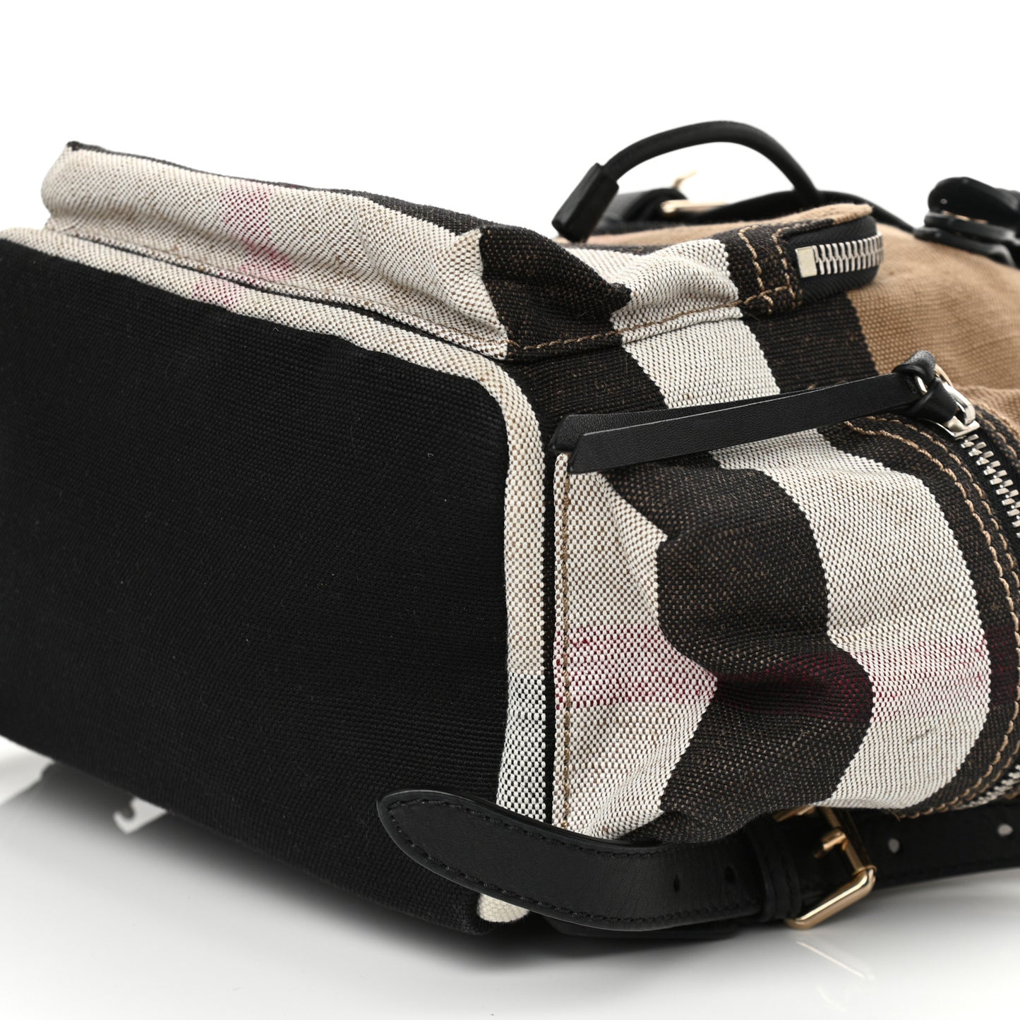Canvas Mega Check Medium Rucksack Backpack Black