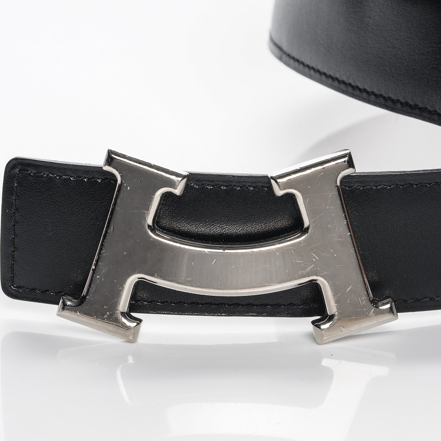 Box Togo 32mm Smile H Belt 90 Black Gold