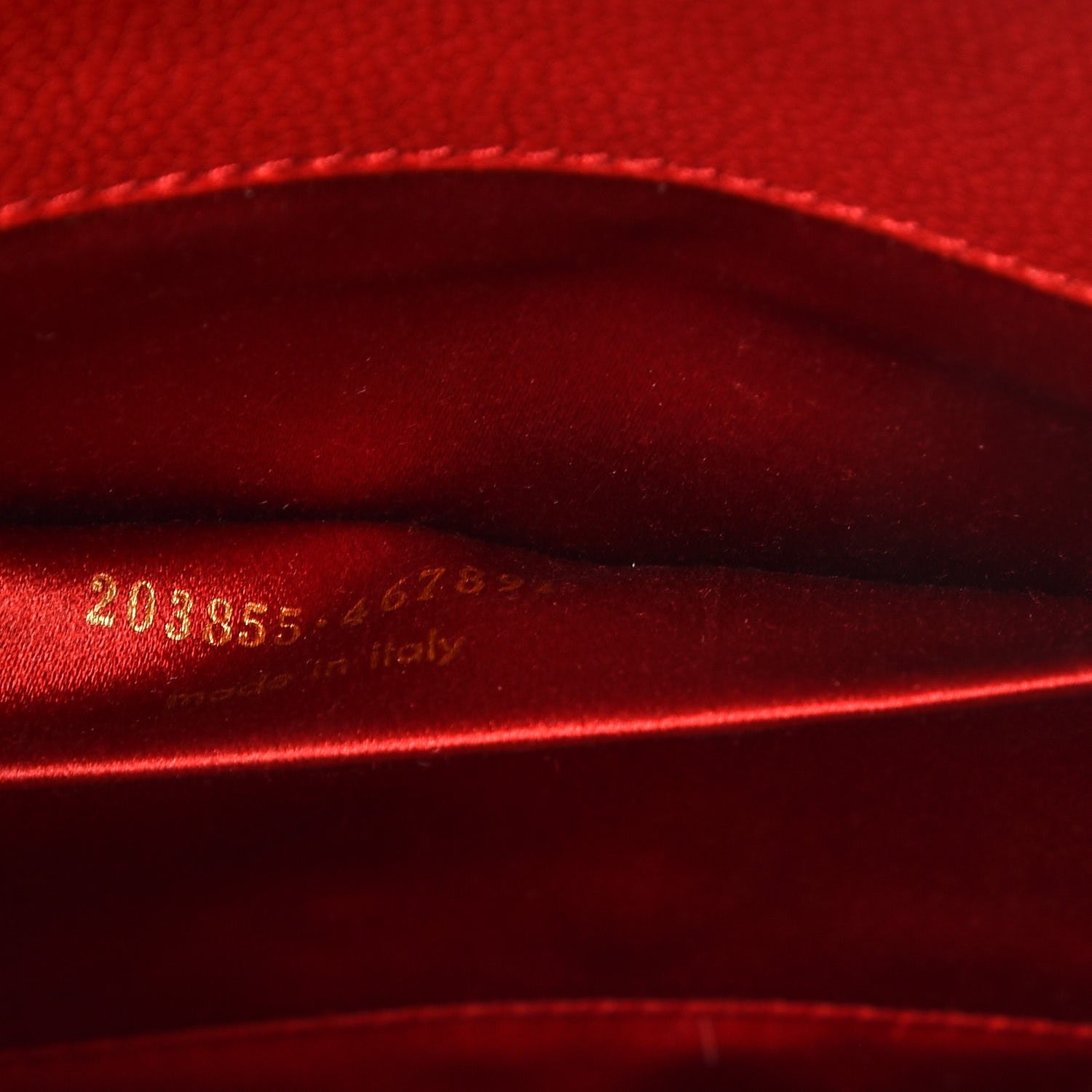 Saint Laurent Goatskin Monogram Large Belle De Jour Clutch Red 7 of 7