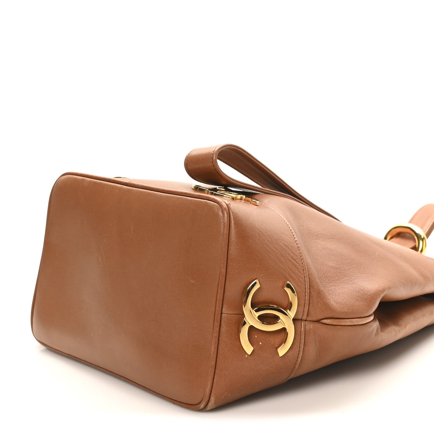 Chanel Calfskin CC Bucket Shoulder Bag Brown 8 of 8