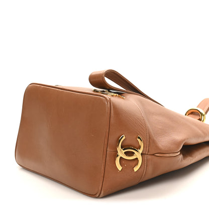 Chanel Calfskin CC Bucket Shoulder Bag Brown 8 of 8