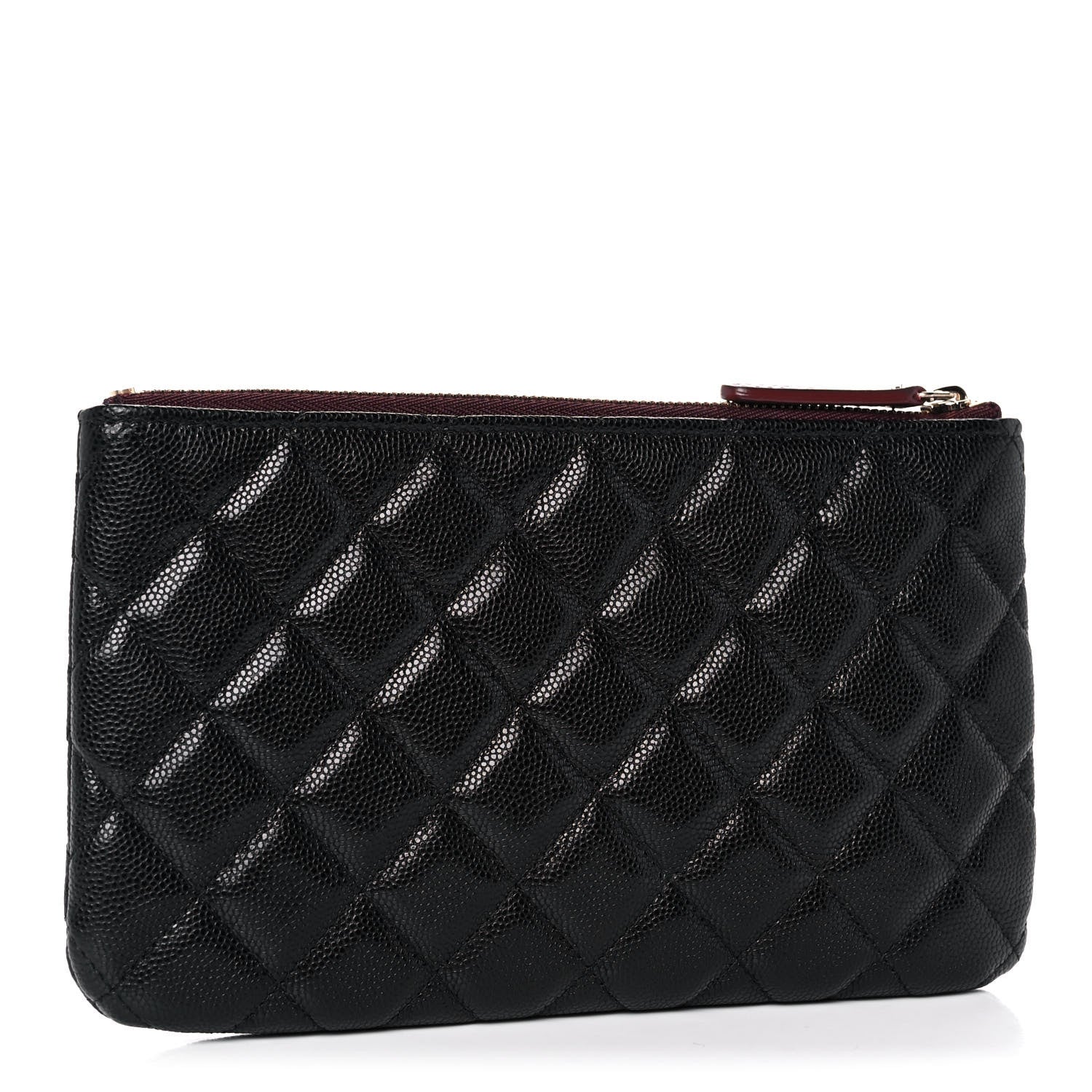 Chanel Caviar Quilted Cosmetic Case Black 3 of 9
