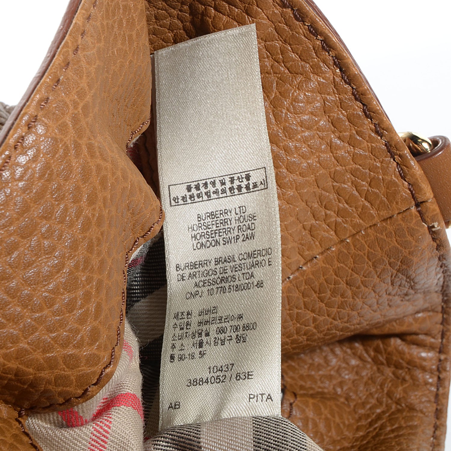 Burberry Grainy Leather Medium Golderton Camel 8 of 11