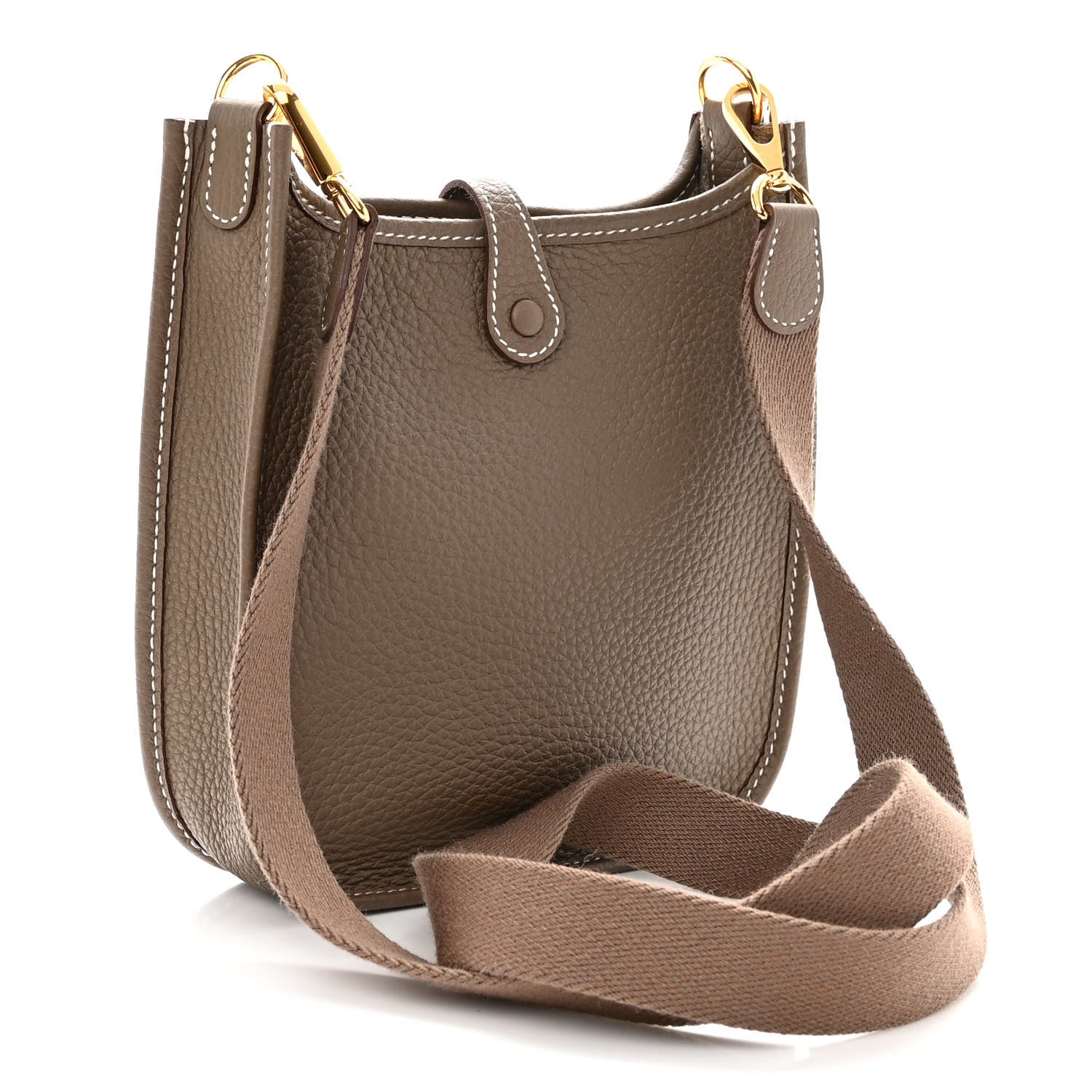 Hermes Taurillon Clemence Evelyne TPM Etoupe 2 of 9