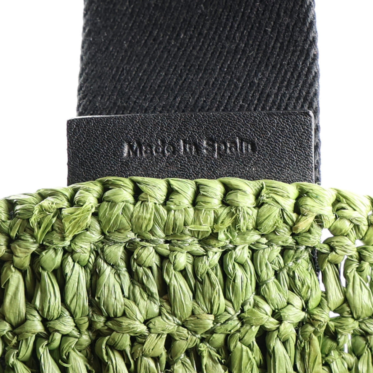 Raffia Paulas Ibiza Fold Shopper Tote Green