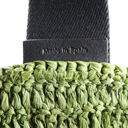 Loewe Raffia Paulas Ibiza Fold Shopper Tote Green 6 of 10