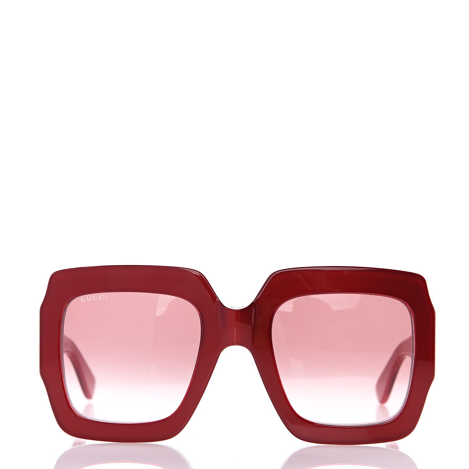Gucci Square Web Frame GG0178S Sunglasses Red 3 of 8