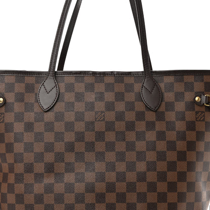 Louis Vuitton Damier Ebene Neo Neverfull MM Rose Ballerine 8 of 19